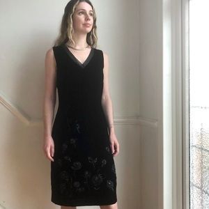 Vintage Laura Ashley Velvet Cocktail Dress